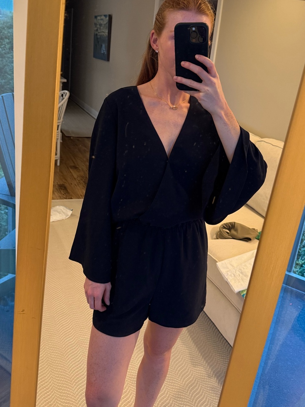 Blaque Label Navy V-Neck Romper